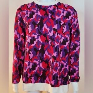 Matthew Miller Crewneck Camouflage Purple Red pink Streetwear Pullover Sweater